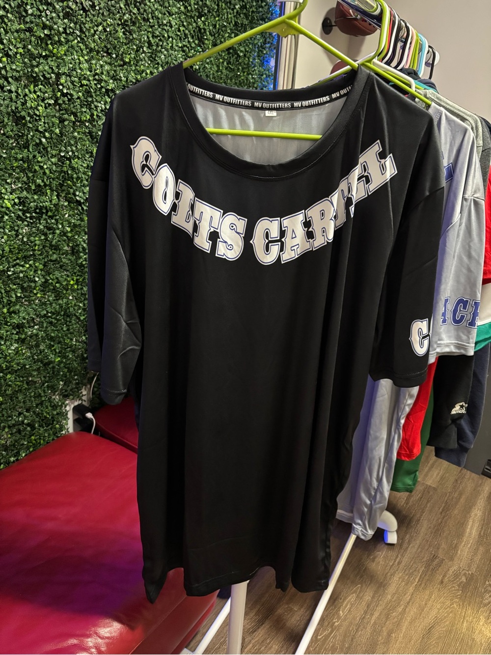 Colts Football Black Graphic Scoop Neck Men’s Shirt